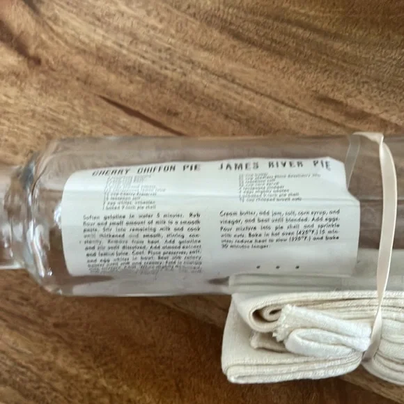 Vintage 1950s Rol-Rite Glass Rolling Dough Pin w Recipe Card Good Housekeeping - Picture 5 of 12